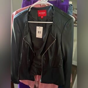 The perfect lightweight leather jacket, unique feminine fitted/tailored look